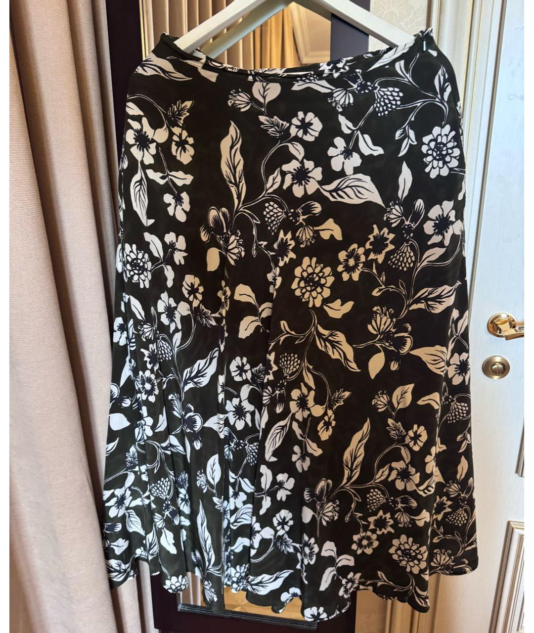 MAX MARA Антрацитовый шелковый костюм с юбками, фото 2