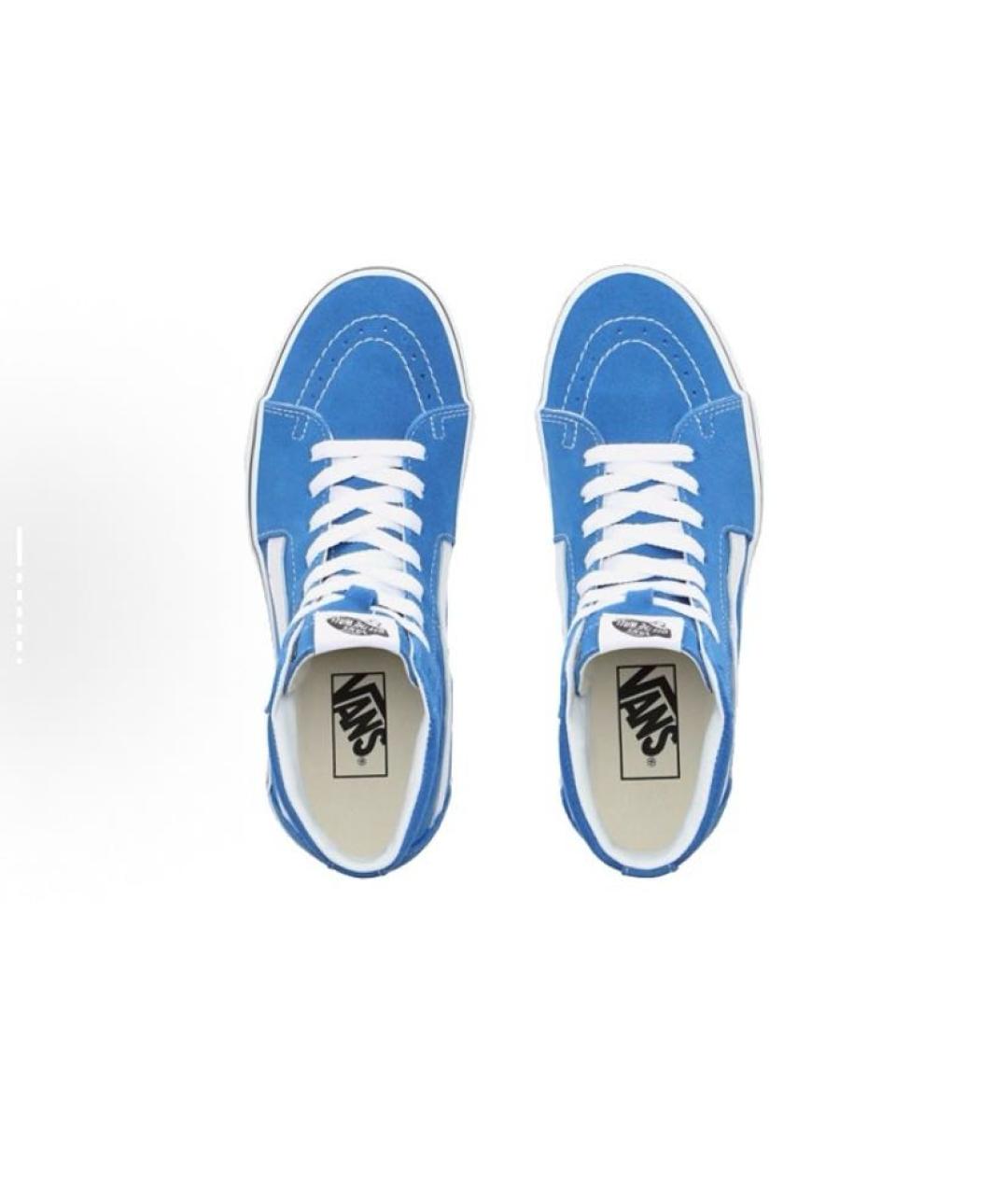 VANS Синие замшевые кроссовки, фото 5