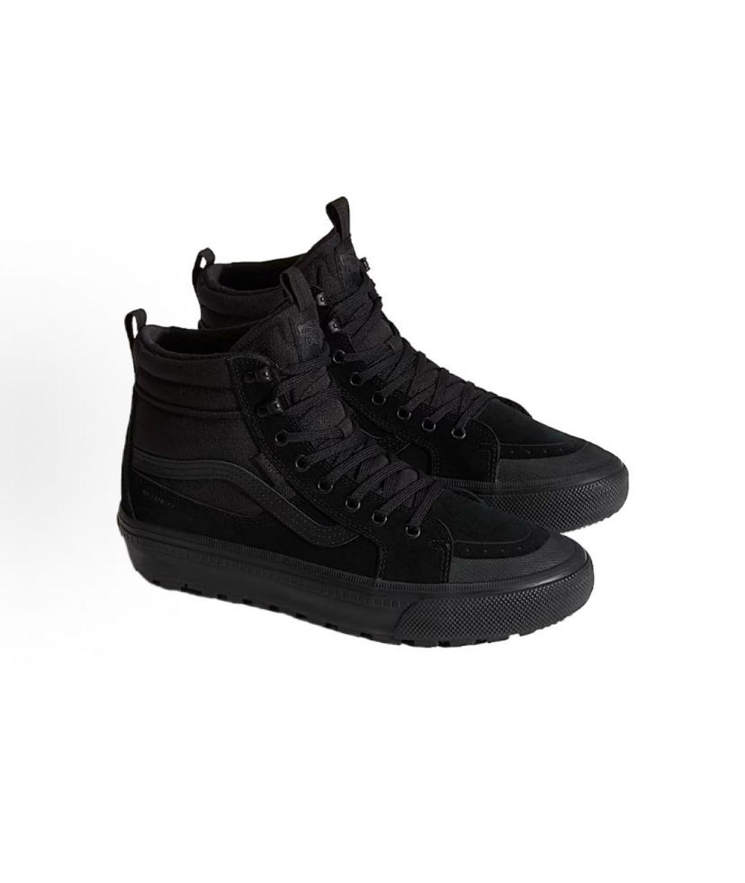 VANS Черные кожаные кроссовки, фото 3