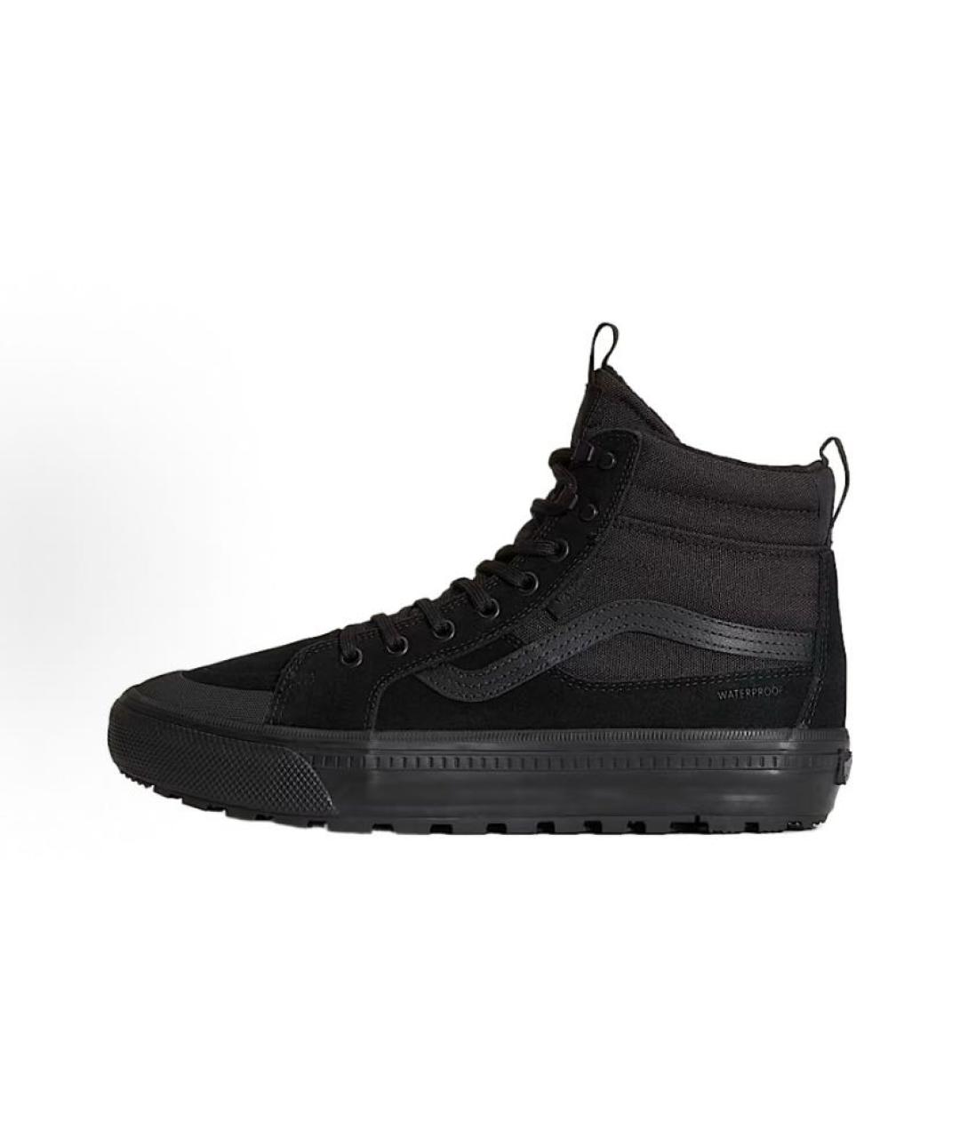 VANS Черные кожаные кроссовки, фото 2