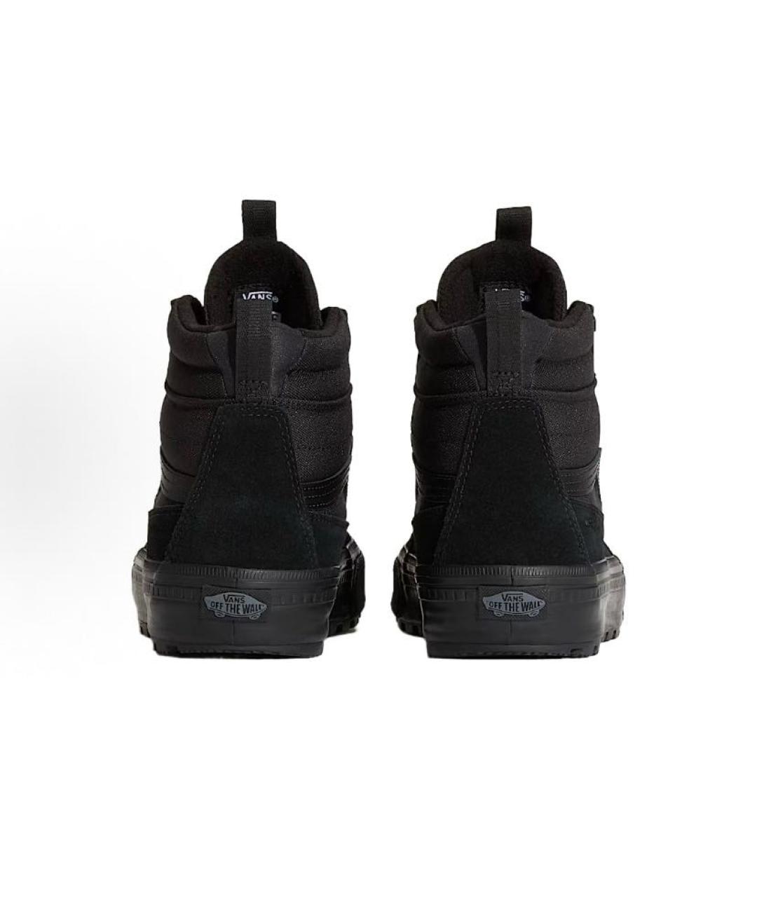 VANS Черные кожаные кроссовки, фото 4