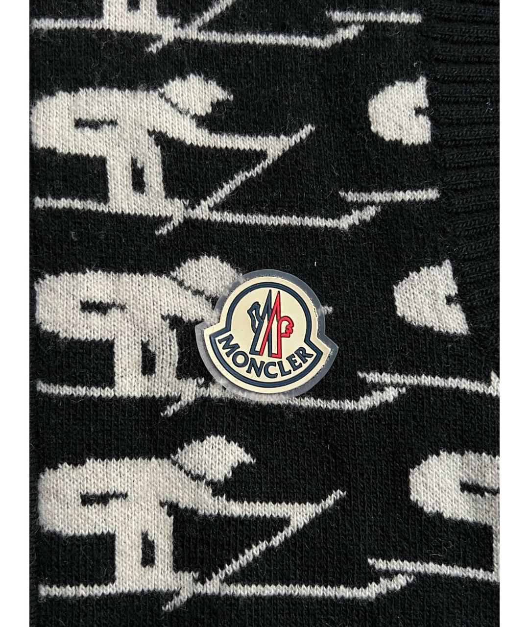 MONCLER Черная шерстяная жилетка, фото 4