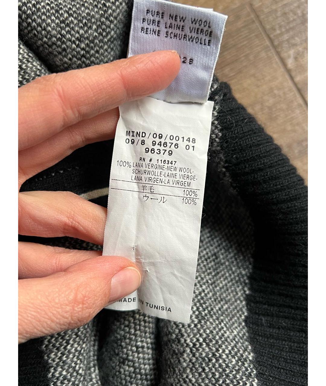 MONCLER Черная шерстяная жилетка, фото 7