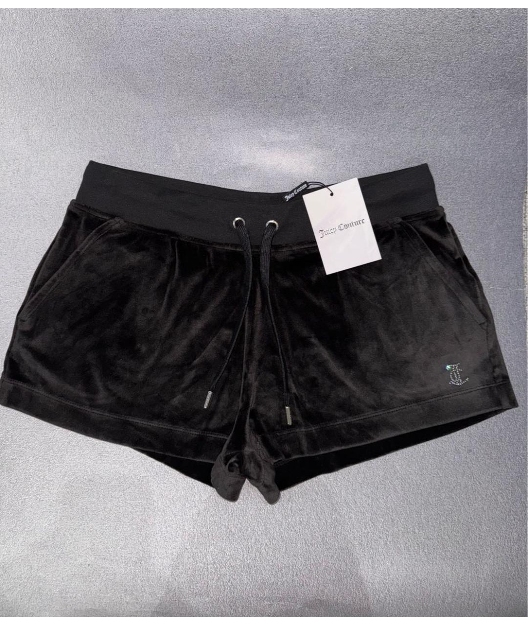 JUICY COUTURE Черные полиэстеровые шорты, фото 9