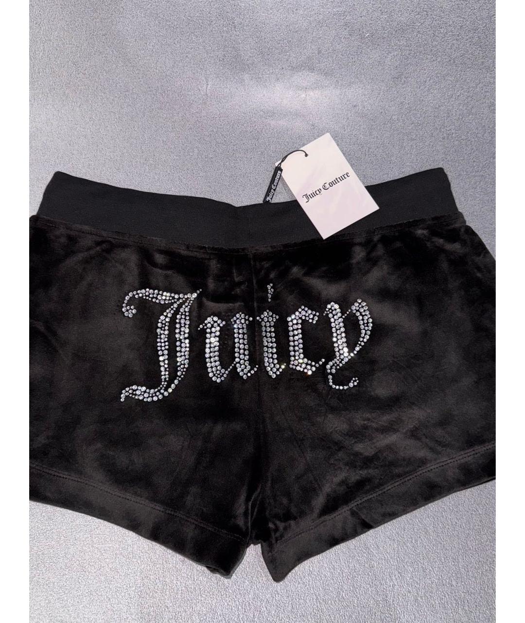 JUICY COUTURE Черные полиэстеровые шорты, фото 7
