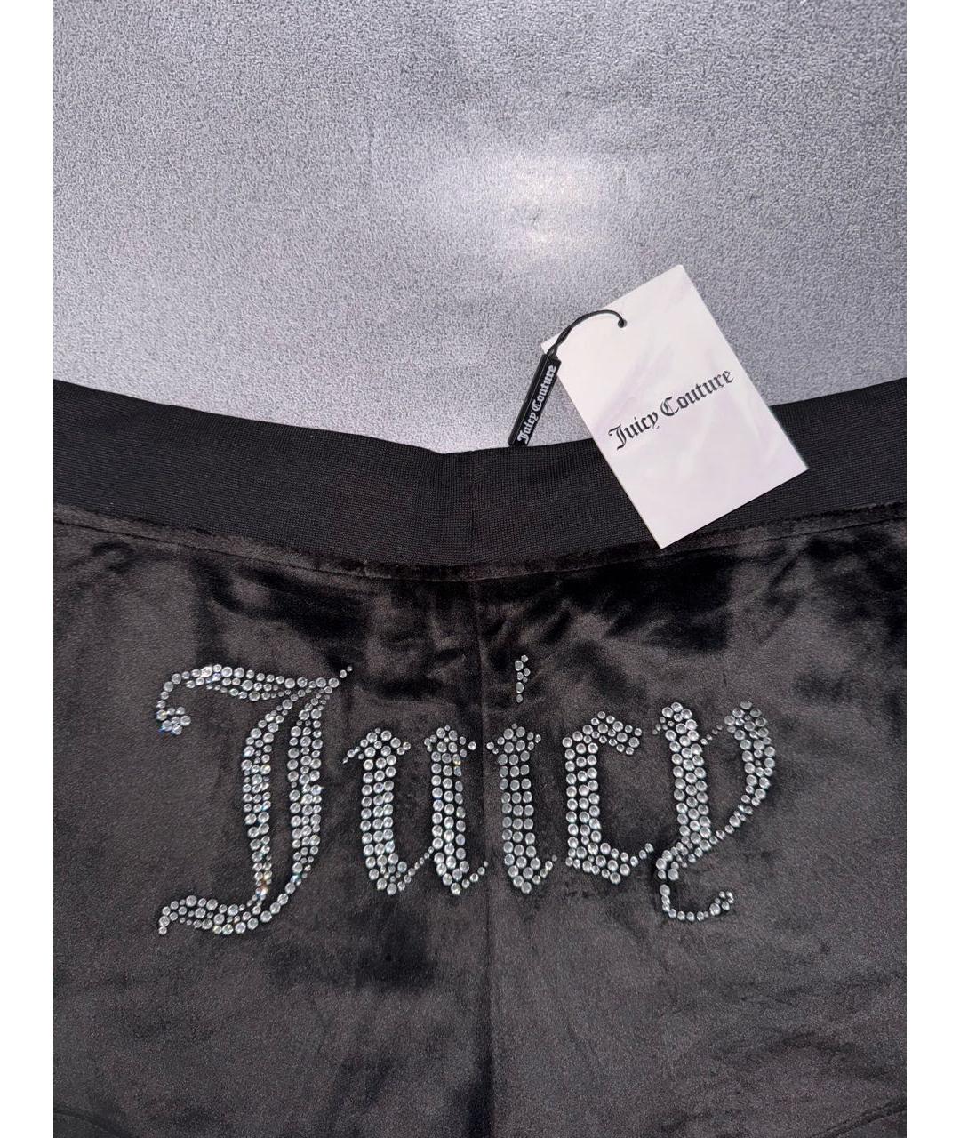 JUICY COUTURE Черные полиэстеровые шорты, фото 6
