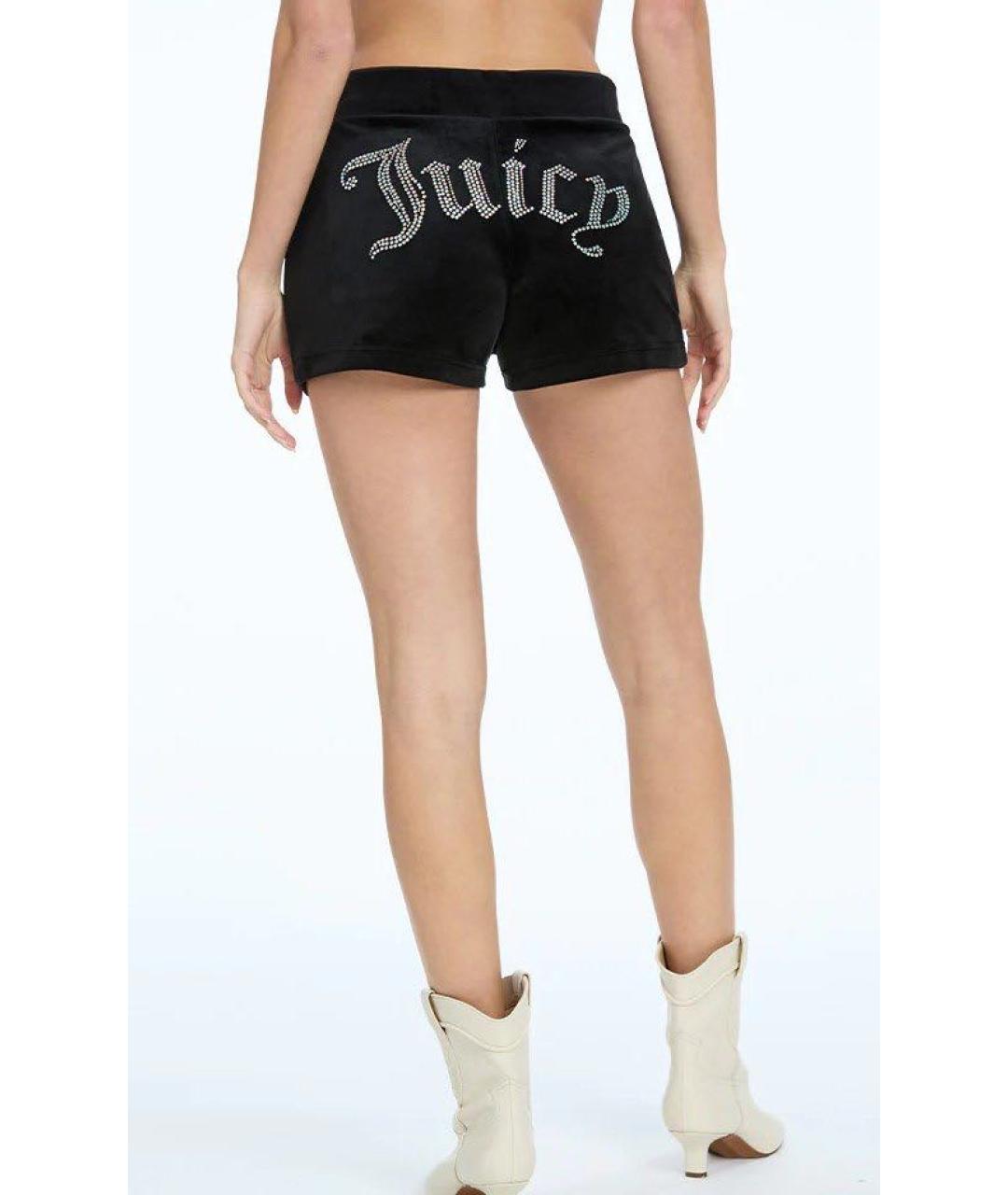 JUICY COUTURE Черные полиэстеровые шорты, фото 8