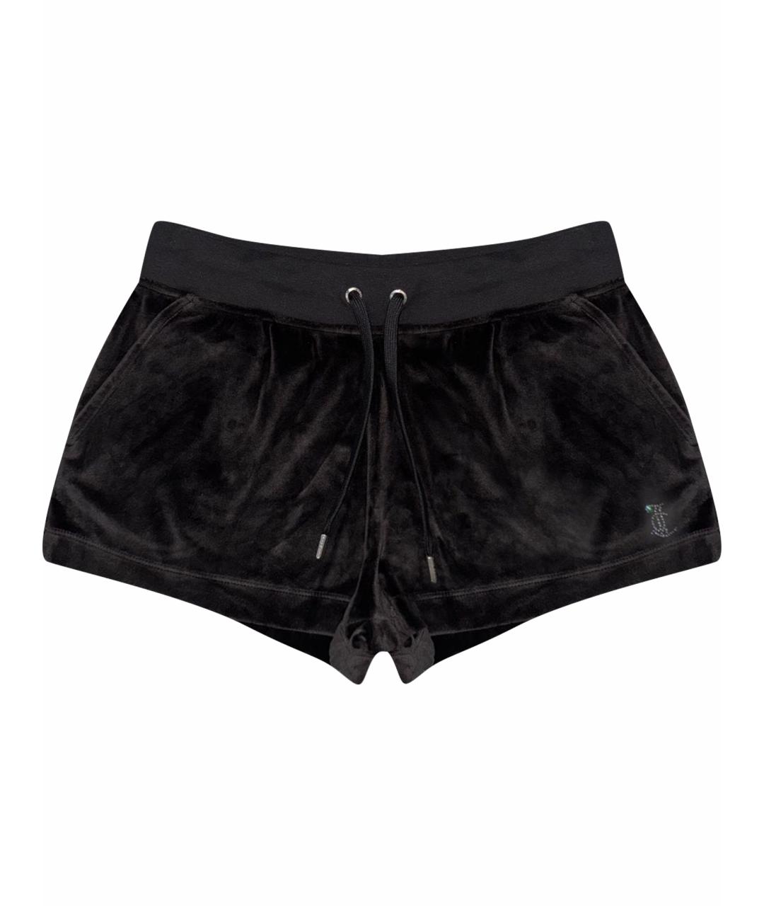 JUICY COUTURE Черные полиэстеровые шорты, фото 1