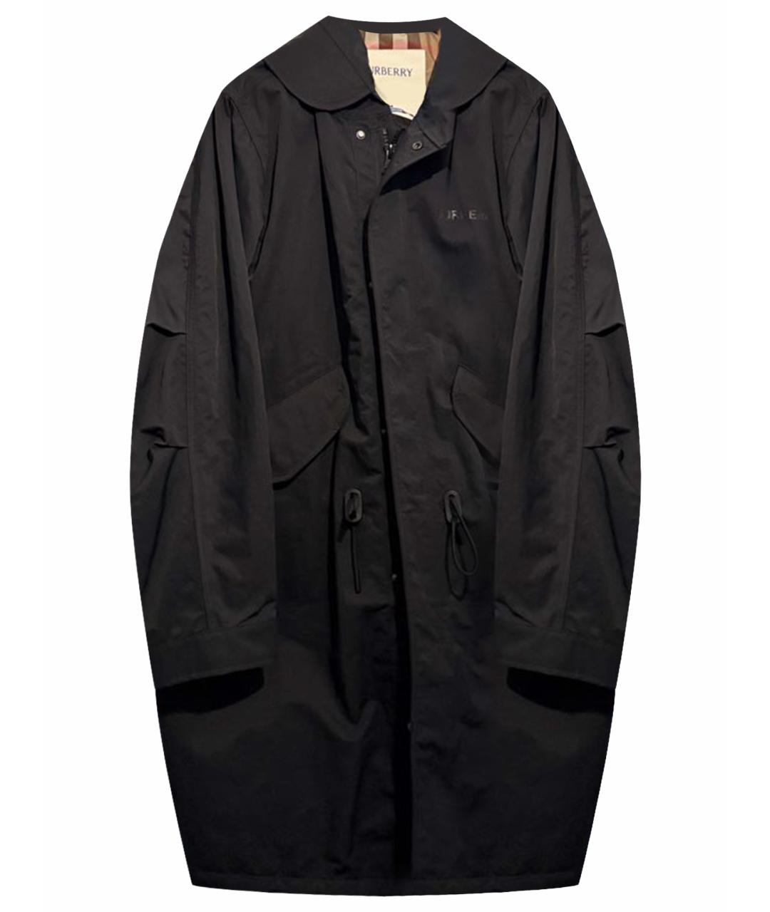 BURBERRY Черная полиэстеровая куртка, фото 1