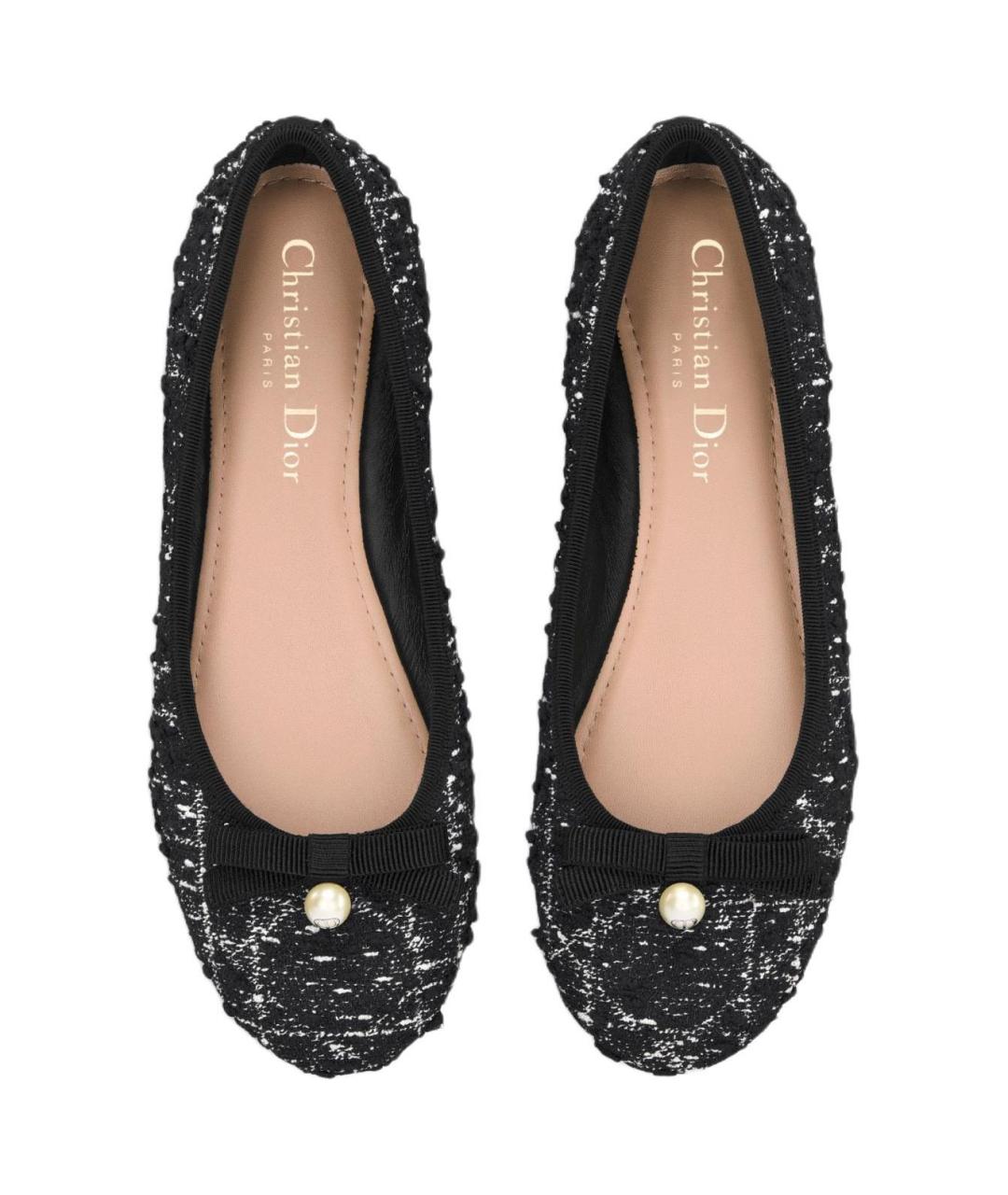 CHRISTIAN DIOR Черные балетки, фото 4
