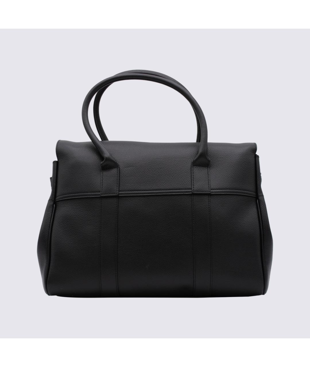 MULBERRY Черная кожаная сумка тоут, фото 2
