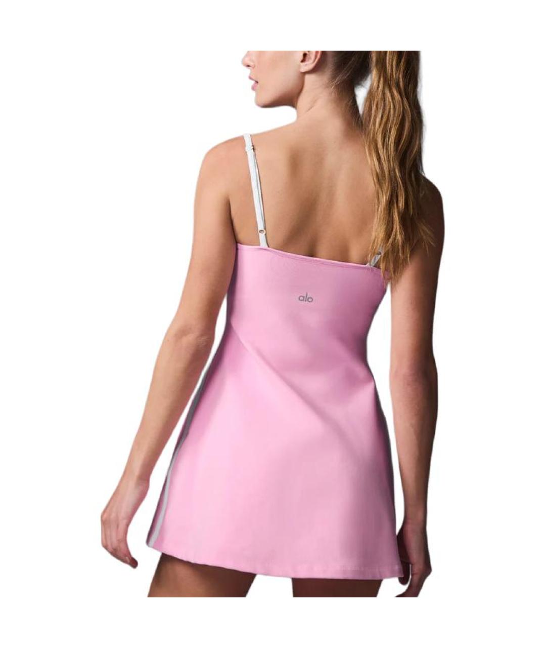 ALO YOGA Розовое повседневное платье, фото 2