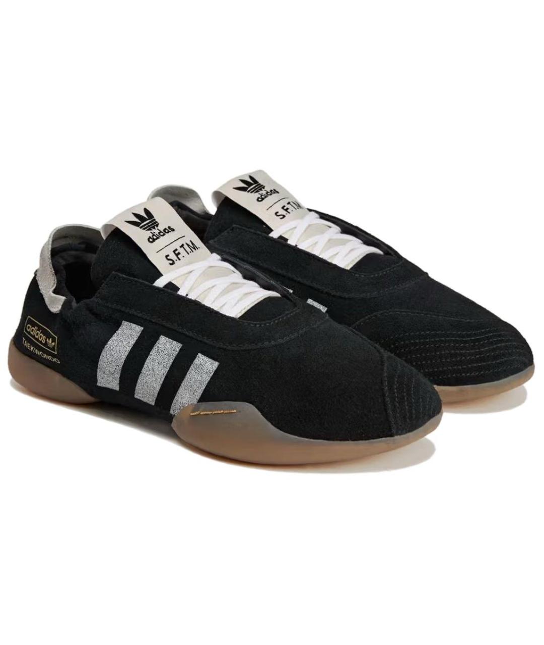 ADIDAS Черные замшевые кроссовки, фото 3