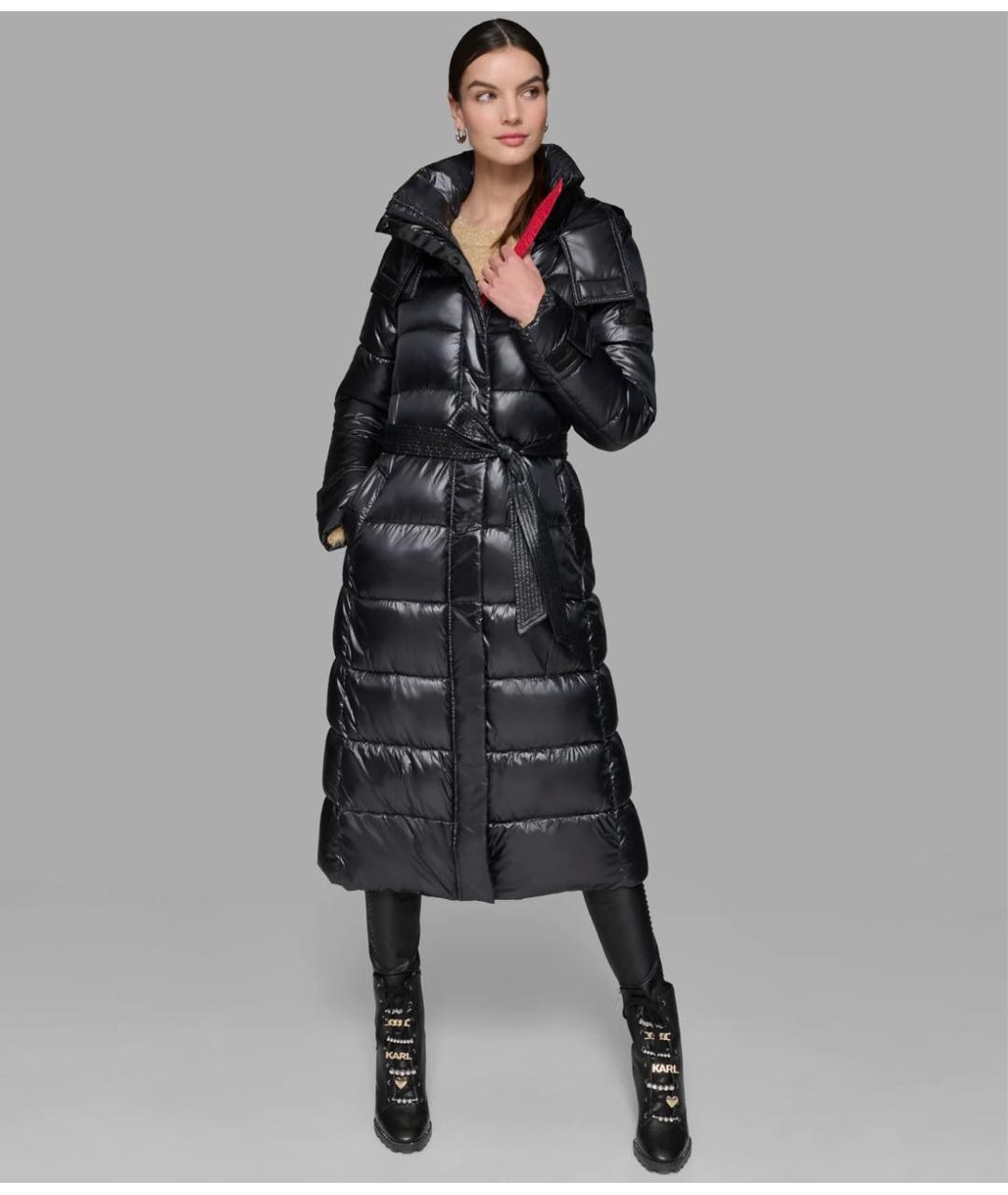 KARL LAGERFELD Черное пальто, фото 3