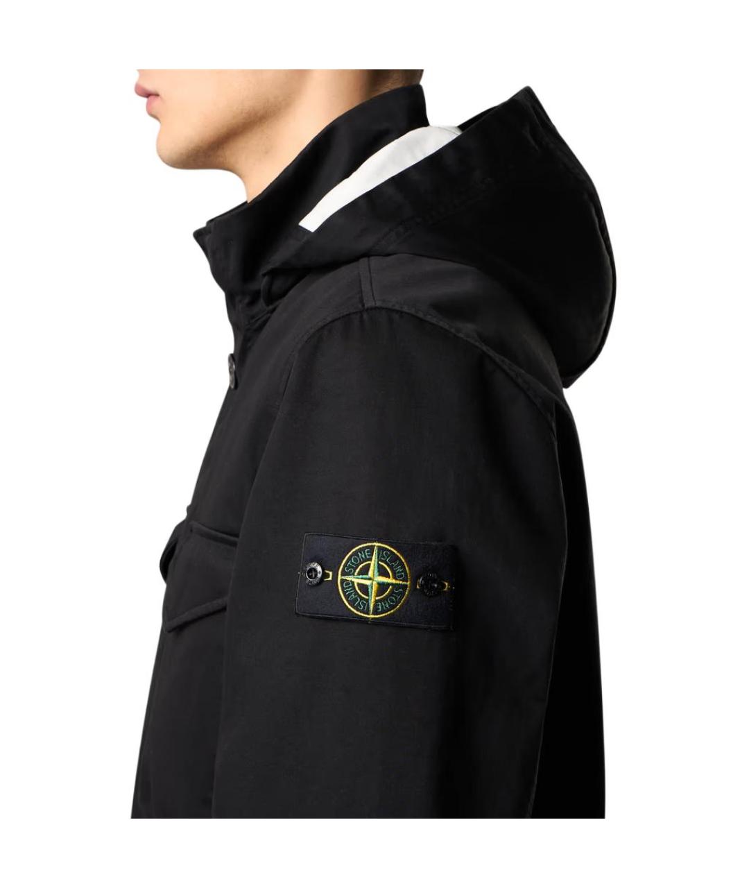STONE ISLAND Черная куртка, фото 5