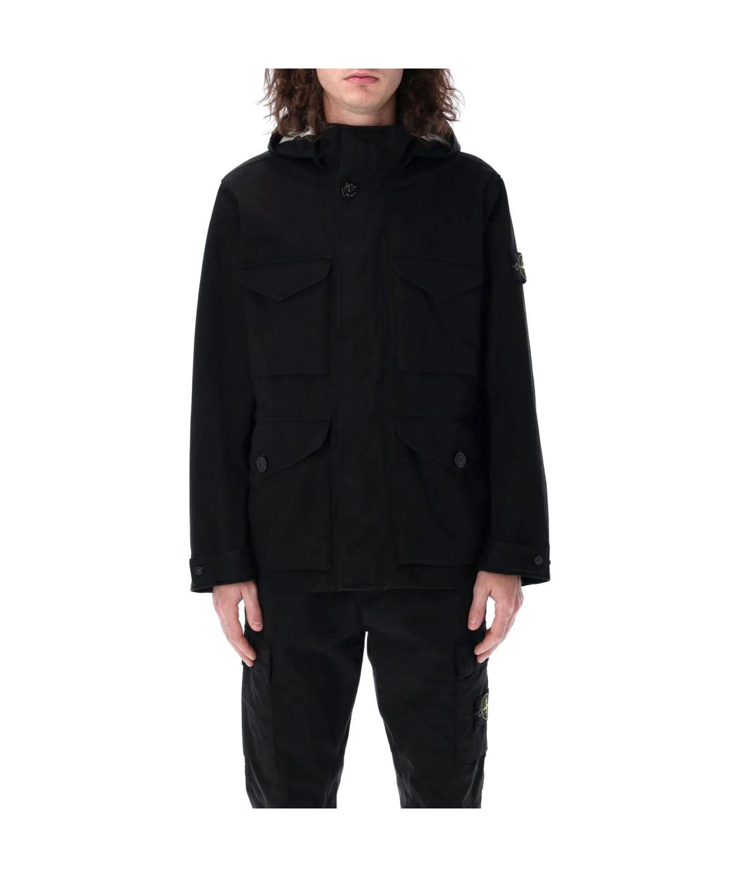 STONE ISLAND Черная куртка, фото 2