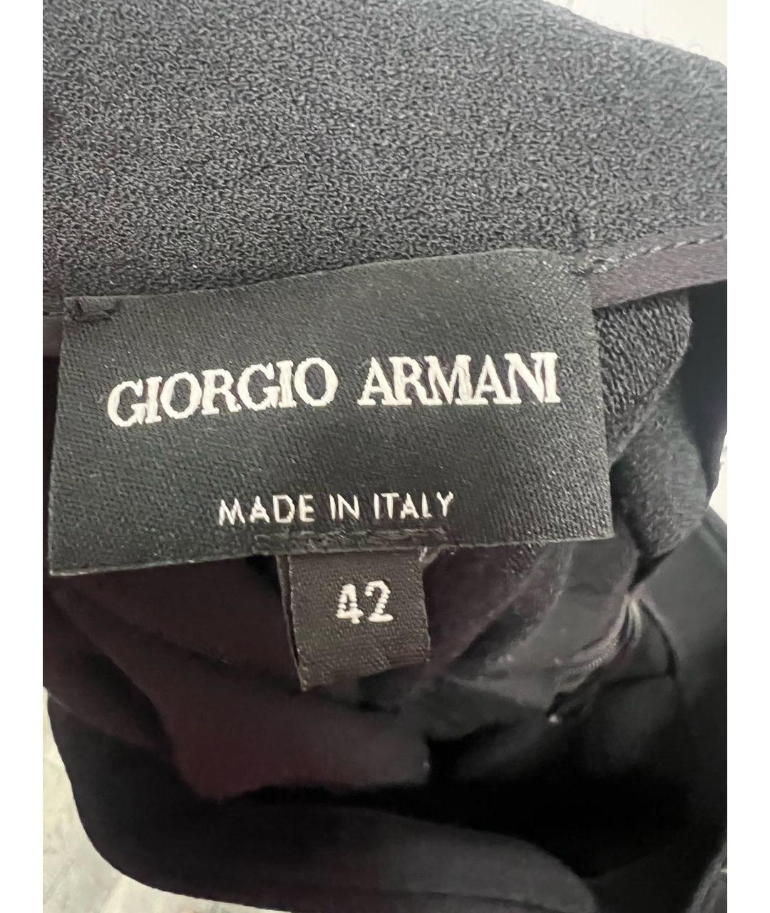 GIORGIO ARMANI Черная шерстяная юбка миди, фото 3