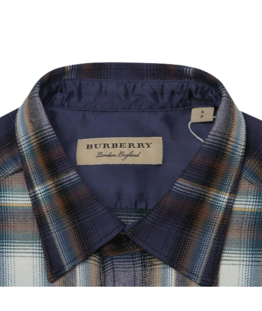 BURBERRY Мульти хлопковая кэжуал рубашка, фото 3