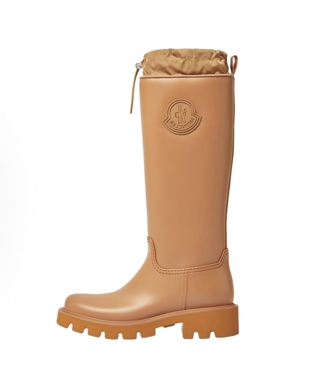 MONCLER Бежевые резиновые сапоги, фото 6