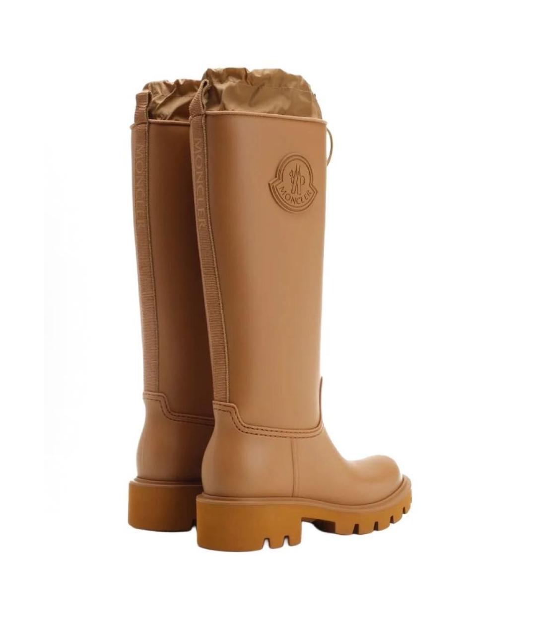 MONCLER Бежевые резиновые сапоги, фото 5