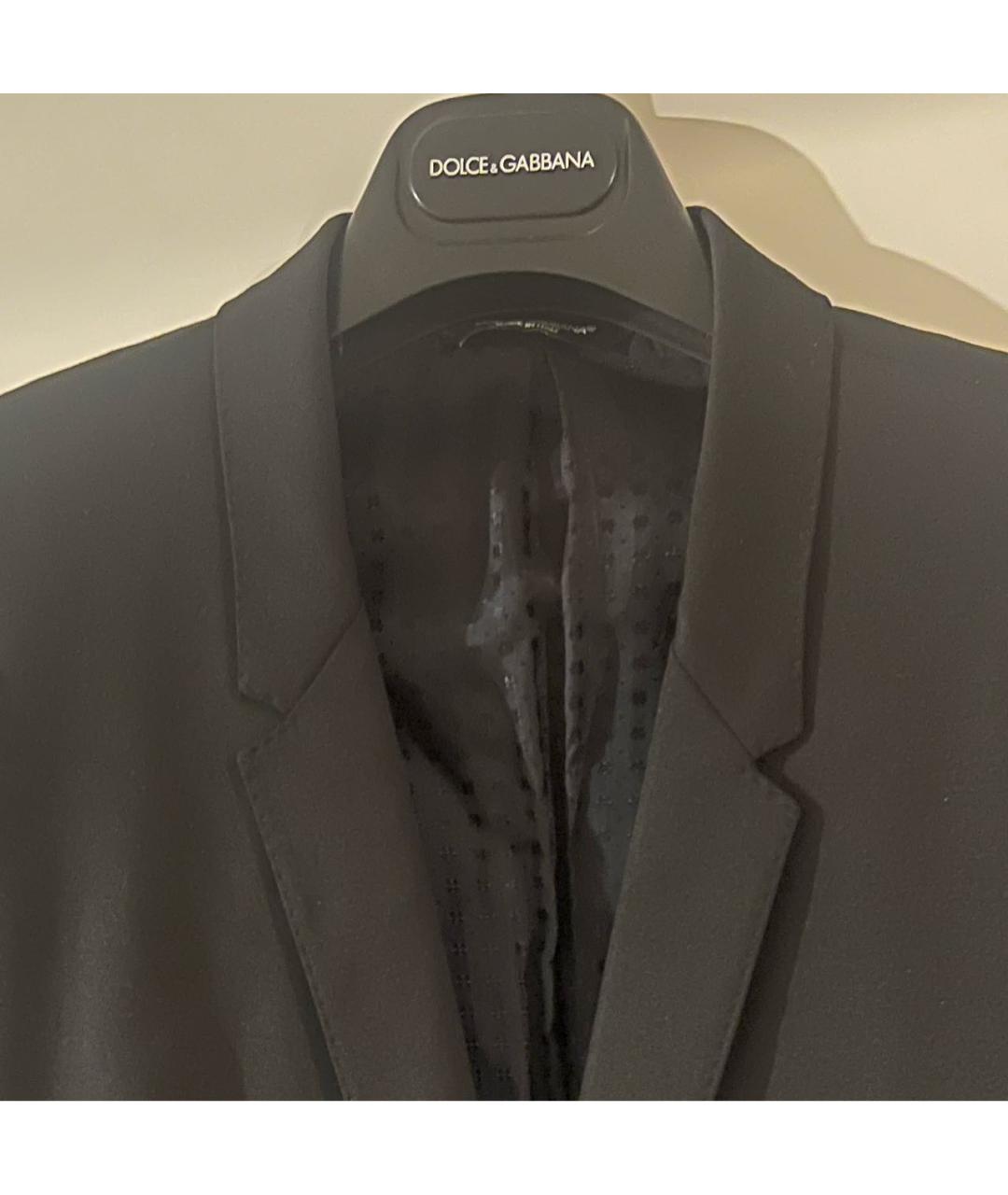 DOLCE&GABBANA Черный классический костюм, фото 4