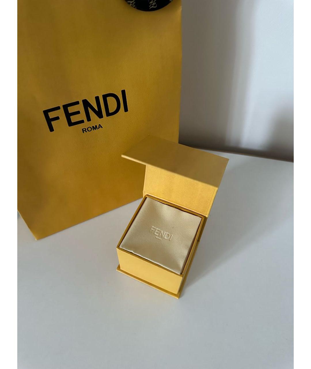 FENDI Золотое позолоченное кольцо, фото 4