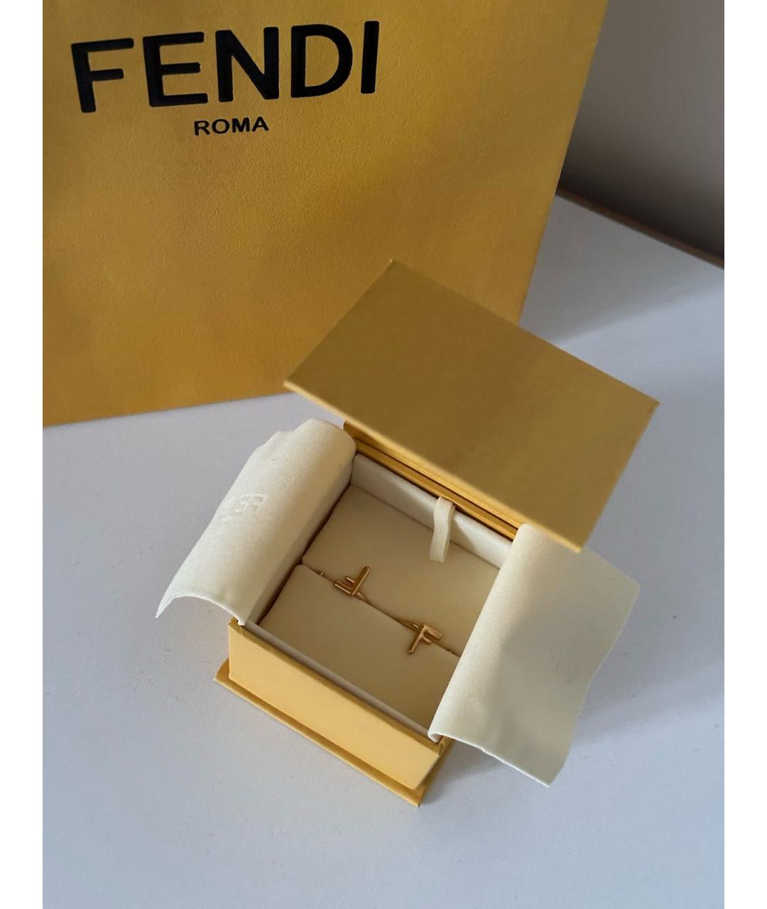 FENDI Золотое позолоченное кольцо, фото 3