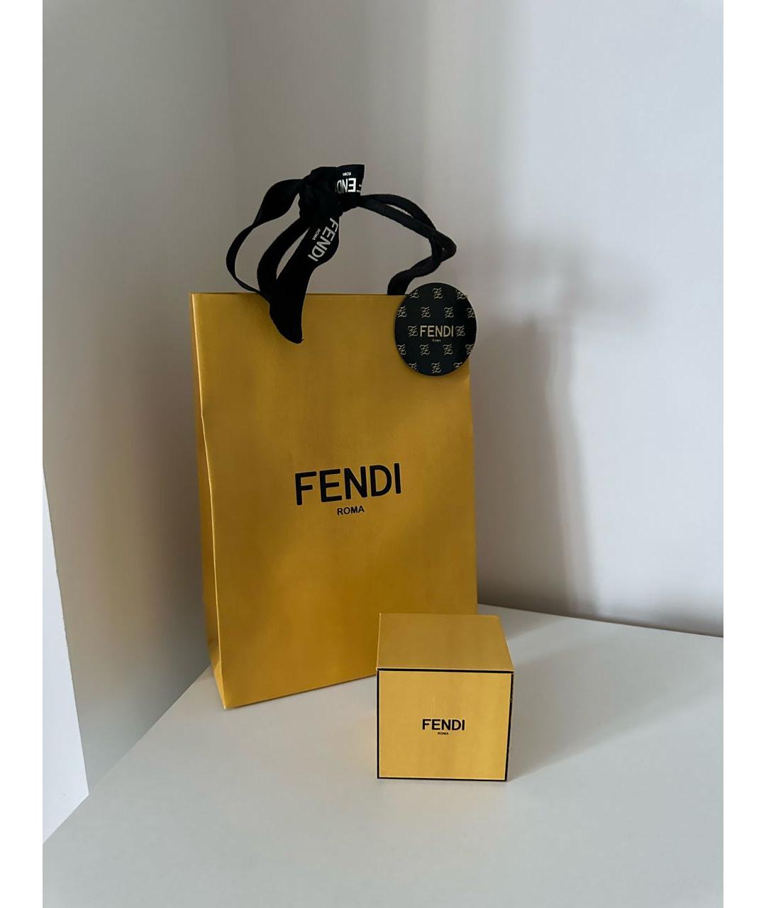 FENDI Золотое позолоченное кольцо, фото 5