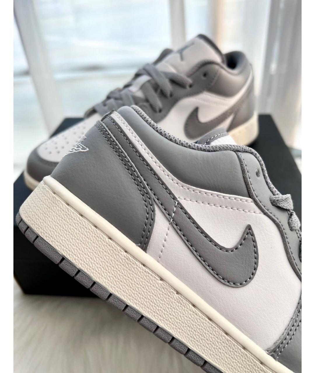 JORDAN Серые кожаные кроссовки, фото 6