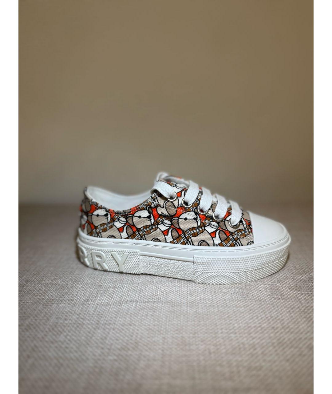 BURBERRY KIDS Текстильные кеды, фото 9