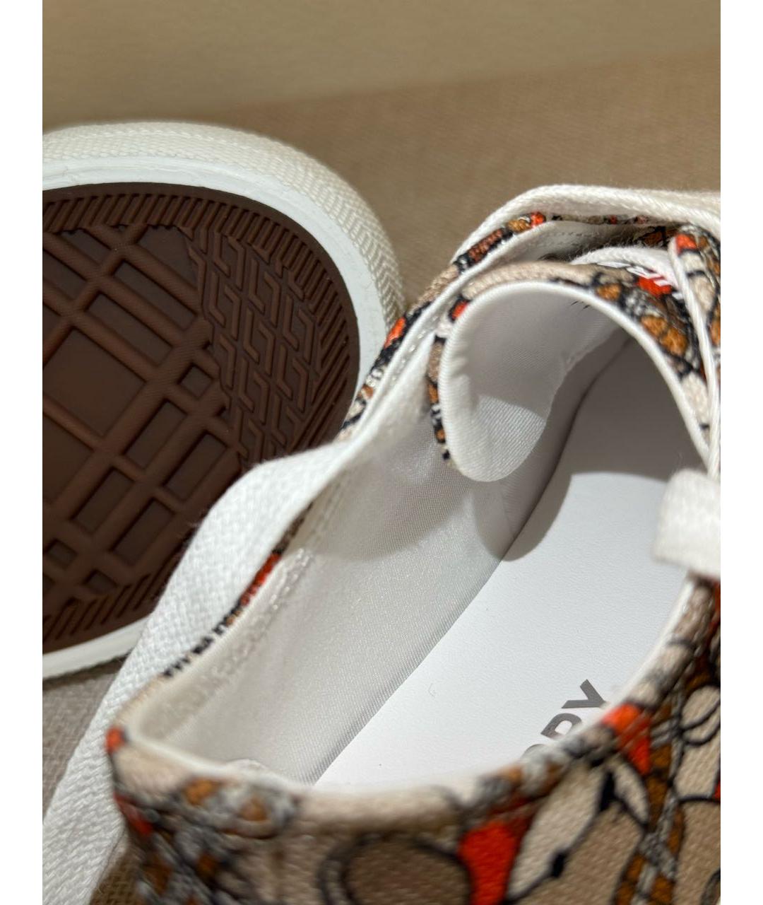 BURBERRY KIDS Текстильные кеды, фото 6