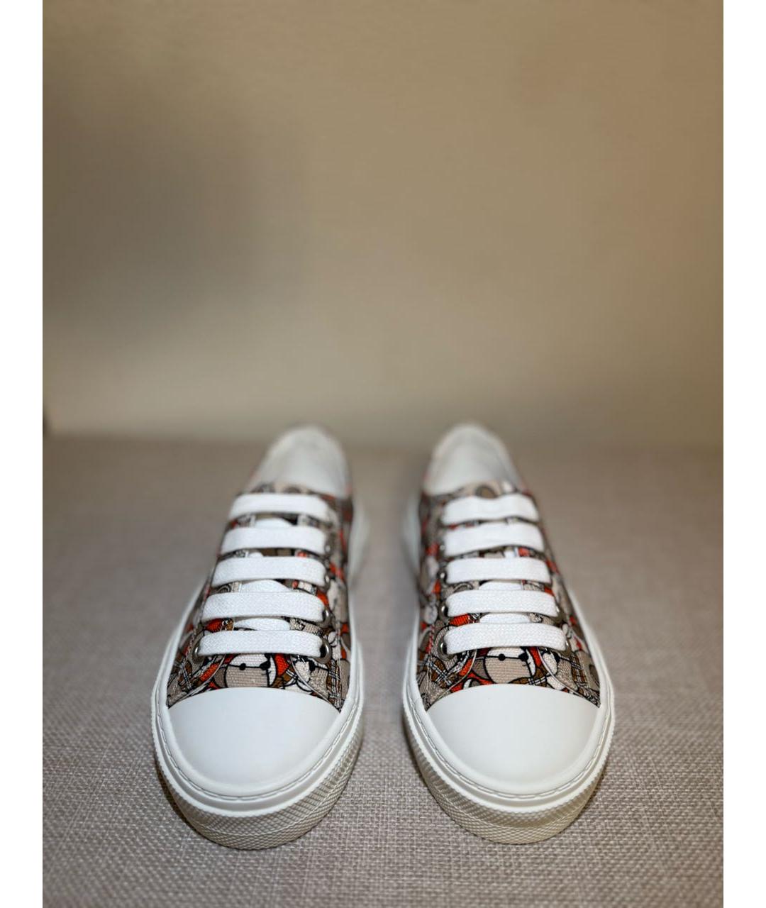 BURBERRY KIDS Текстильные кеды, фото 2