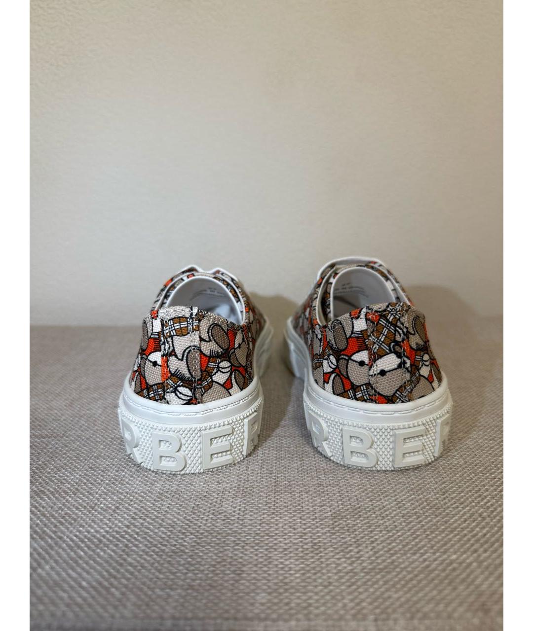 BURBERRY KIDS Текстильные кеды, фото 4