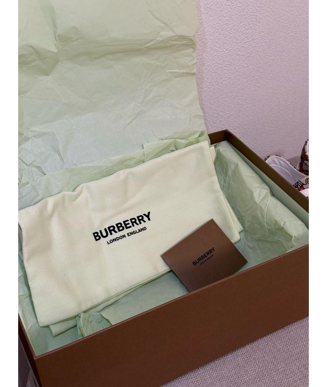 BURBERRY KIDS Текстильные кеды, фото 8