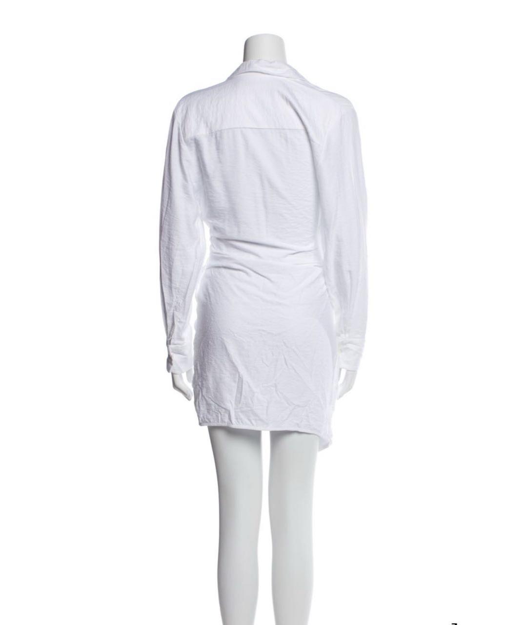 JACQUEMUS Белое вискозное платье, фото 2