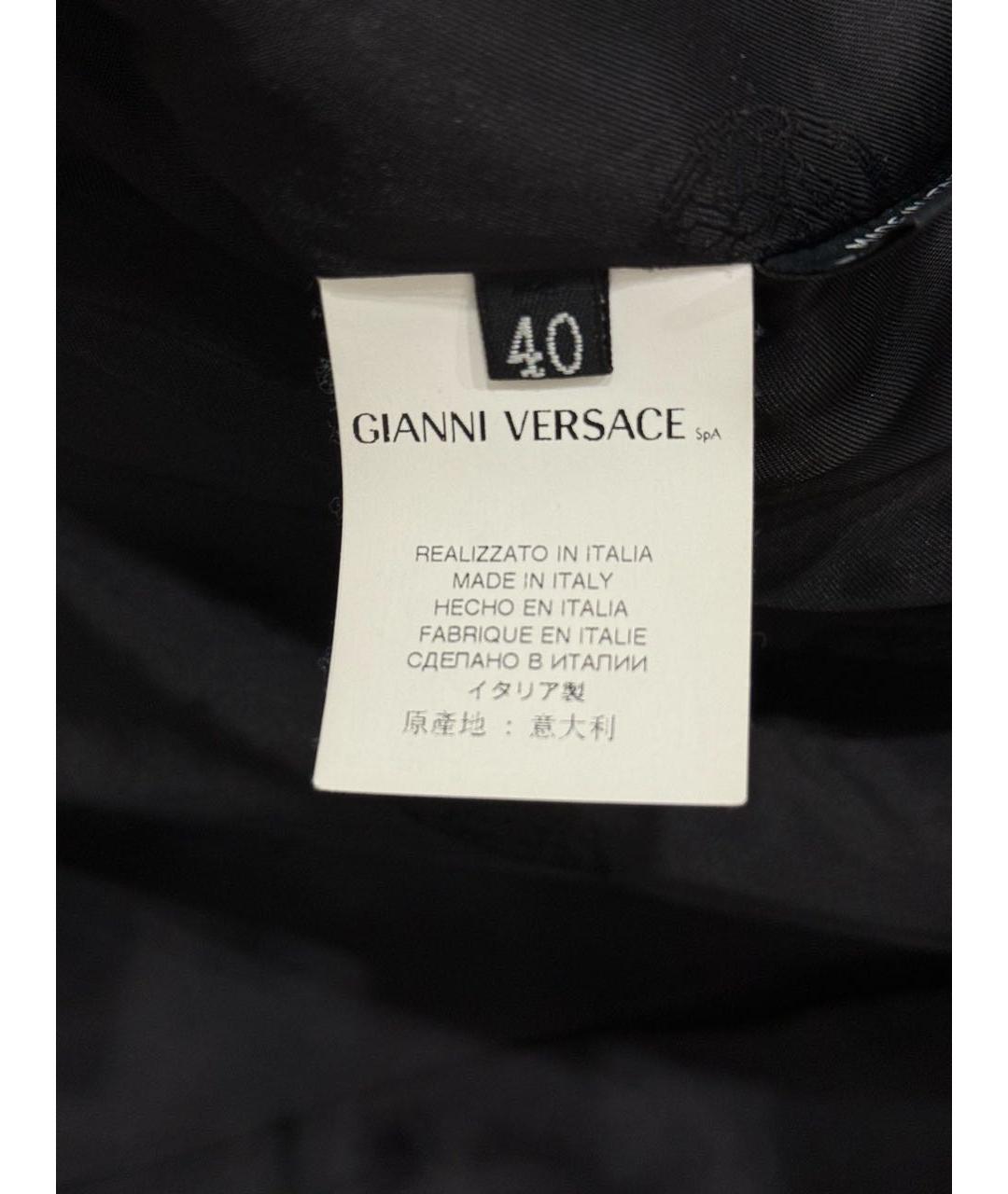 VERSACE Черная меховая шуба, фото 4