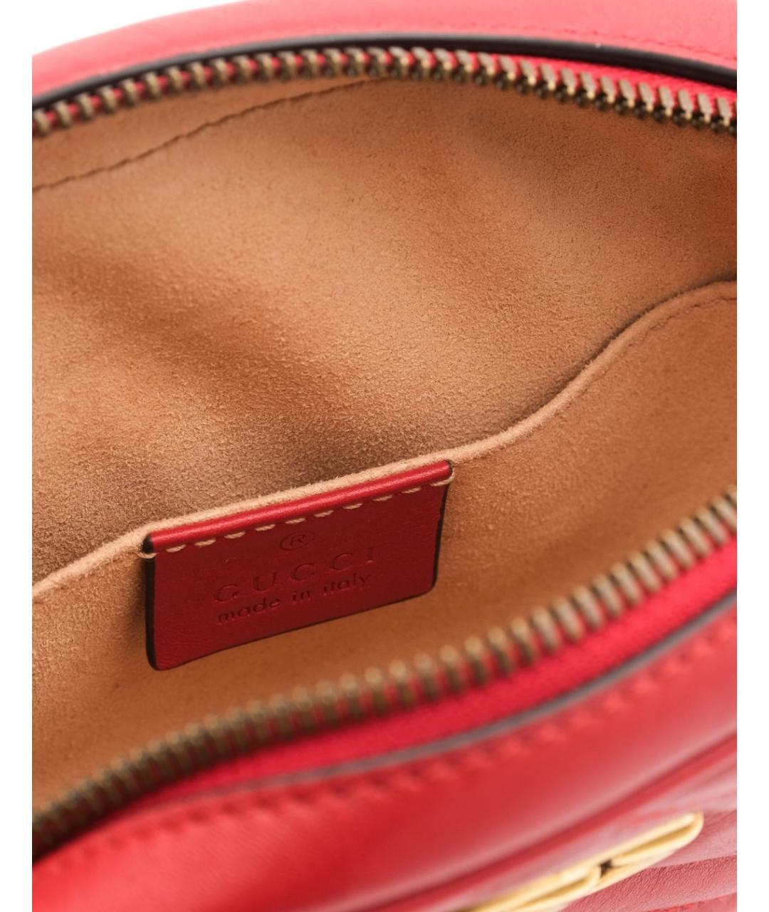 GUCCI Красная кожаная поясная сумка, фото 5