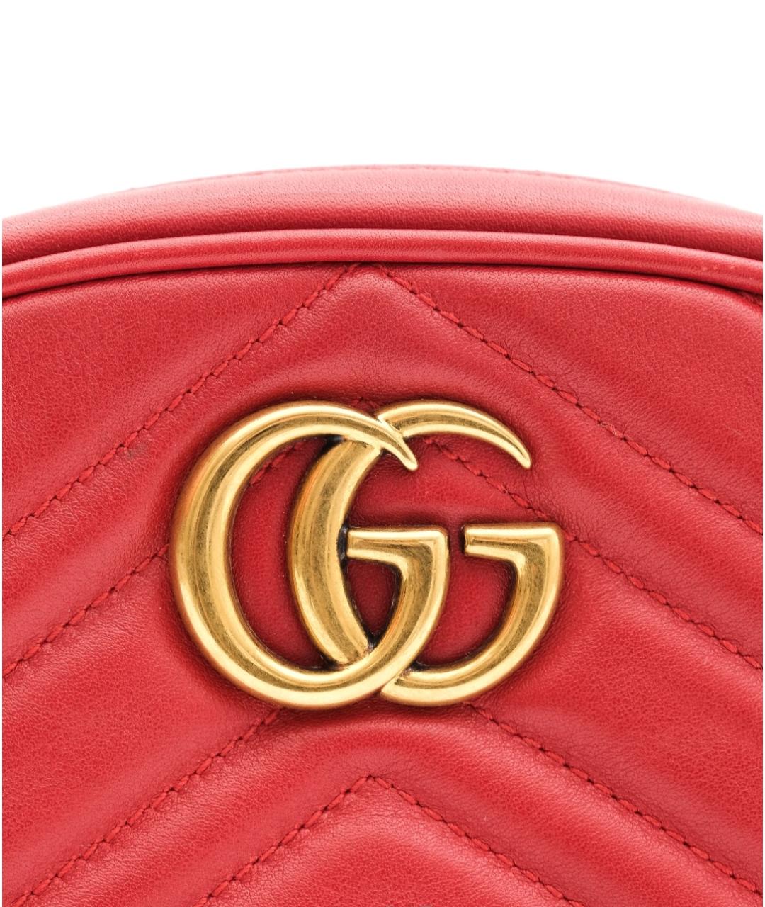 GUCCI Красная кожаная поясная сумка, фото 2