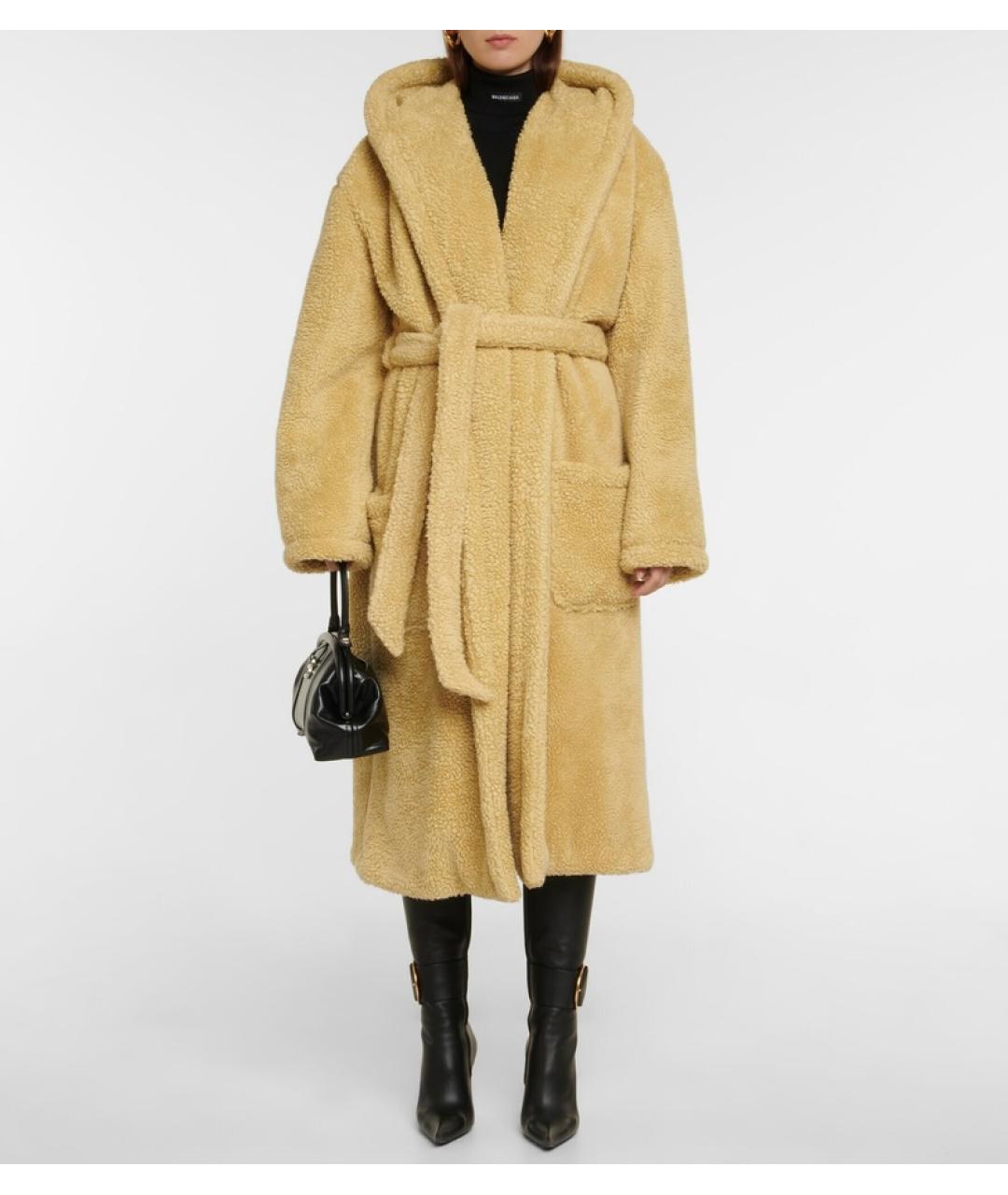 BALENCIAGA Бежевое пальто, фото 3