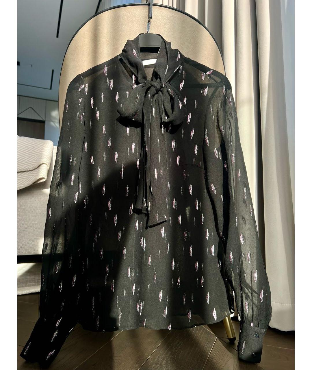 HUGO BOSS Черная шелковая блузы, фото 5