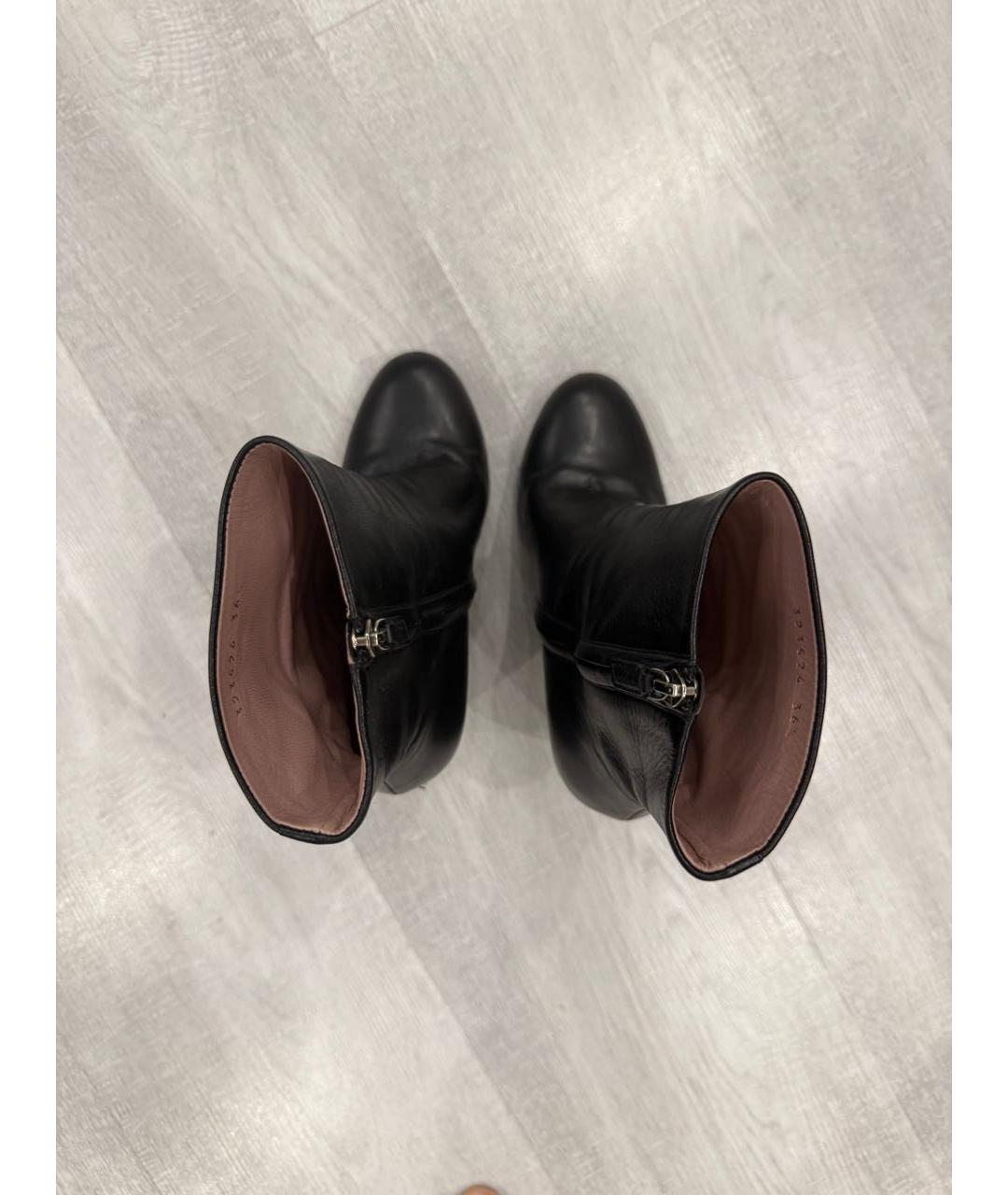 GUCCI Черные кожаные ботильоны, фото 3