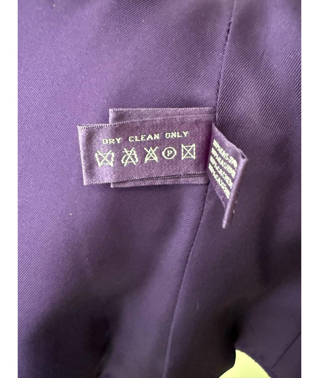 RALPH LAUREN COLLECTION Фиолетовый кашемировый жакет/пиджак, фото 6