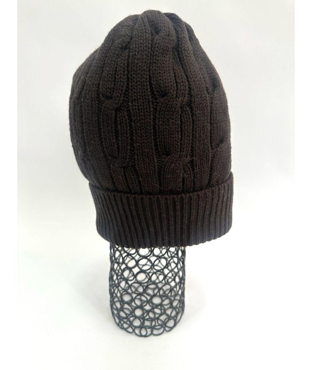 MALO Коричневая кашемировая шапка, фото 2