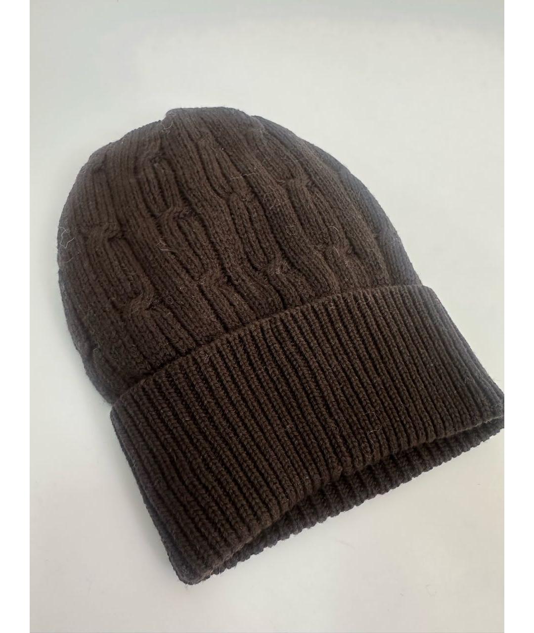 MALO Коричневая кашемировая шапка, фото 6