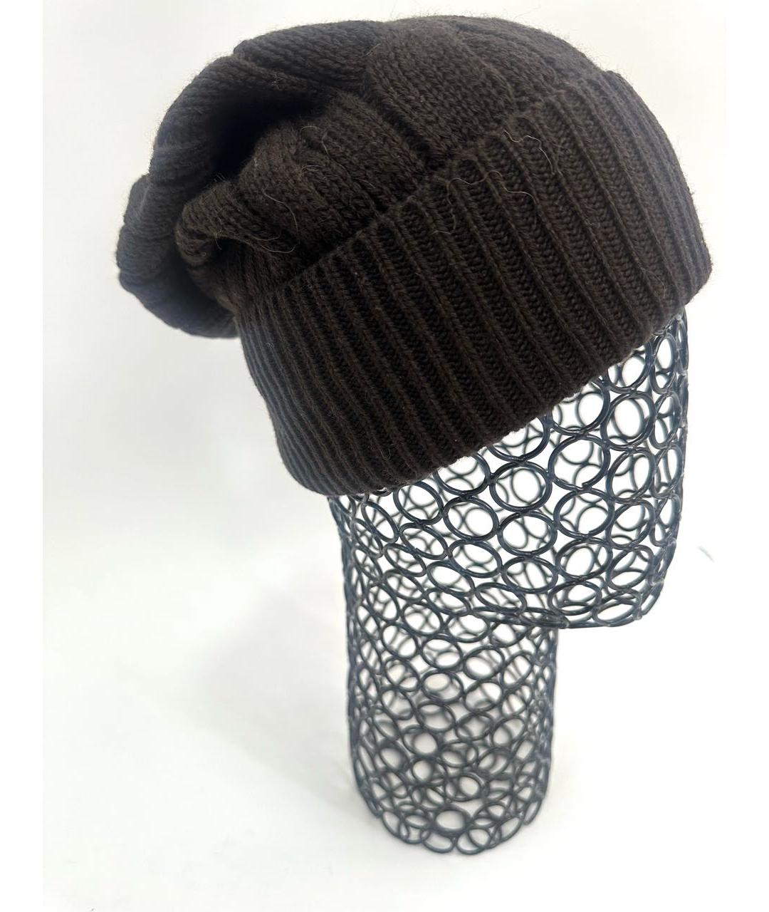 MALO Коричневая кашемировая шапка, фото 5