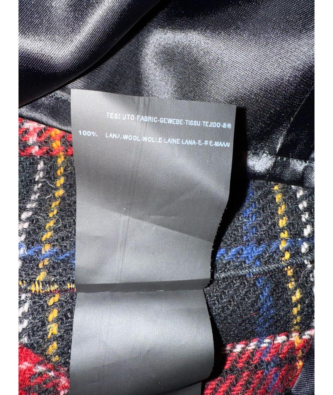SAINT LAURENT Красная шерстяная юбка мини, фото 7