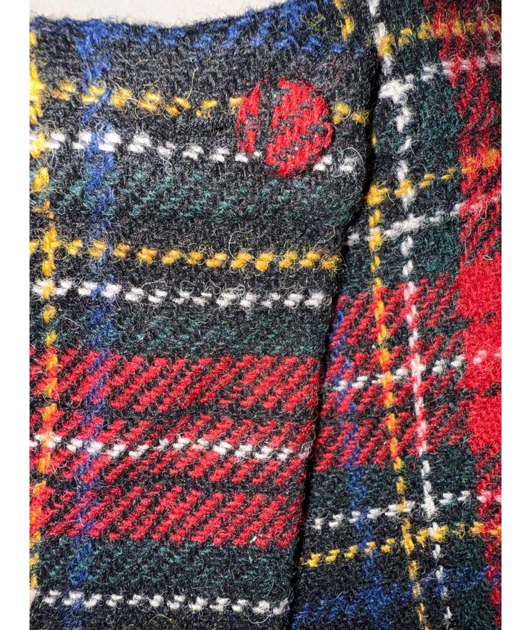 SAINT LAURENT Красная шерстяная юбка мини, фото 4