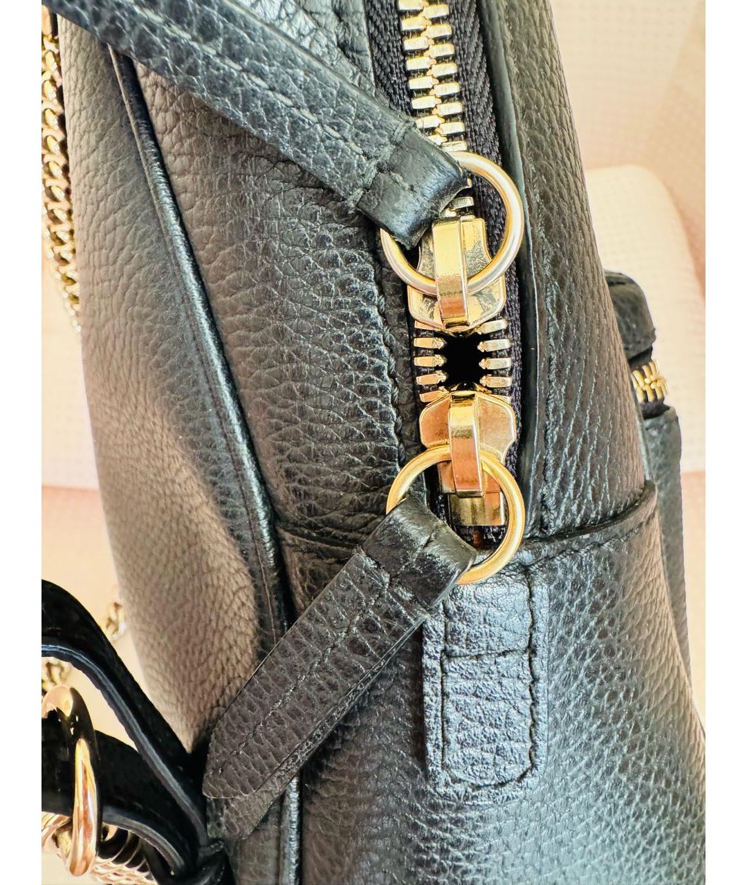 GUCCI Черный кожаный рюкзак, фото 8
