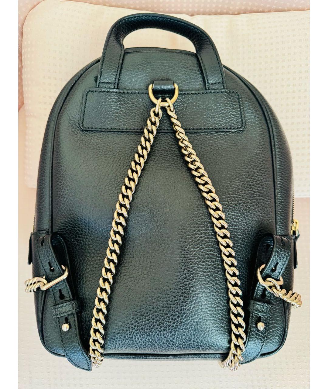 GUCCI Черный кожаный рюкзак, фото 2