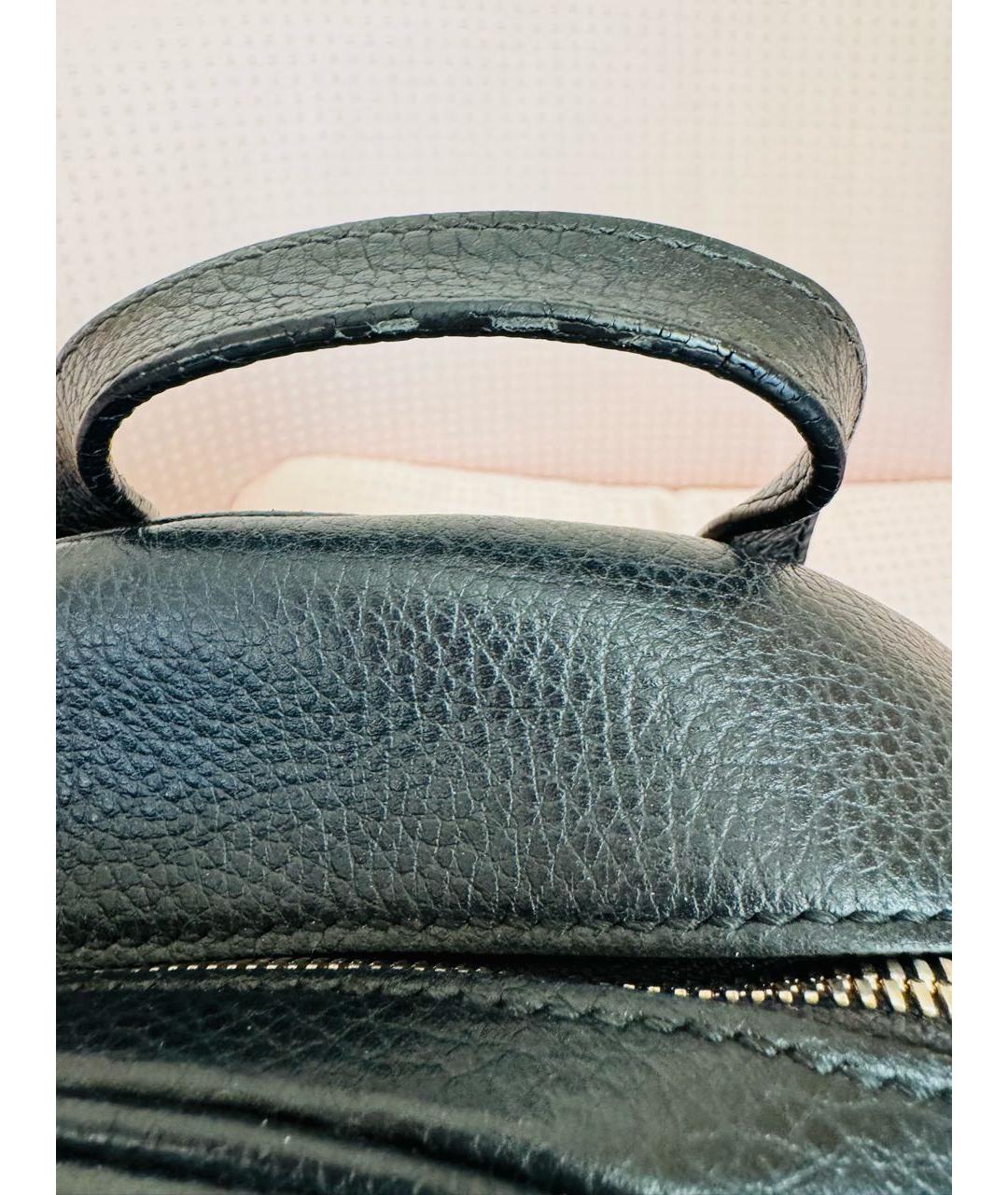 GUCCI Черный кожаный рюкзак, фото 5